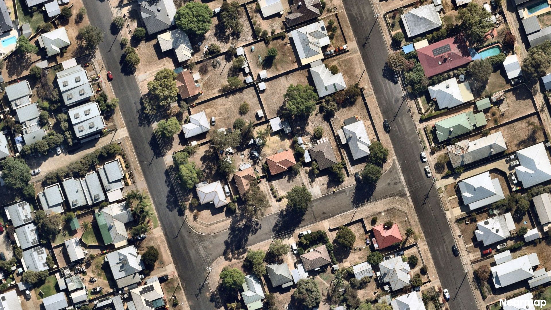 Vertical aerial view