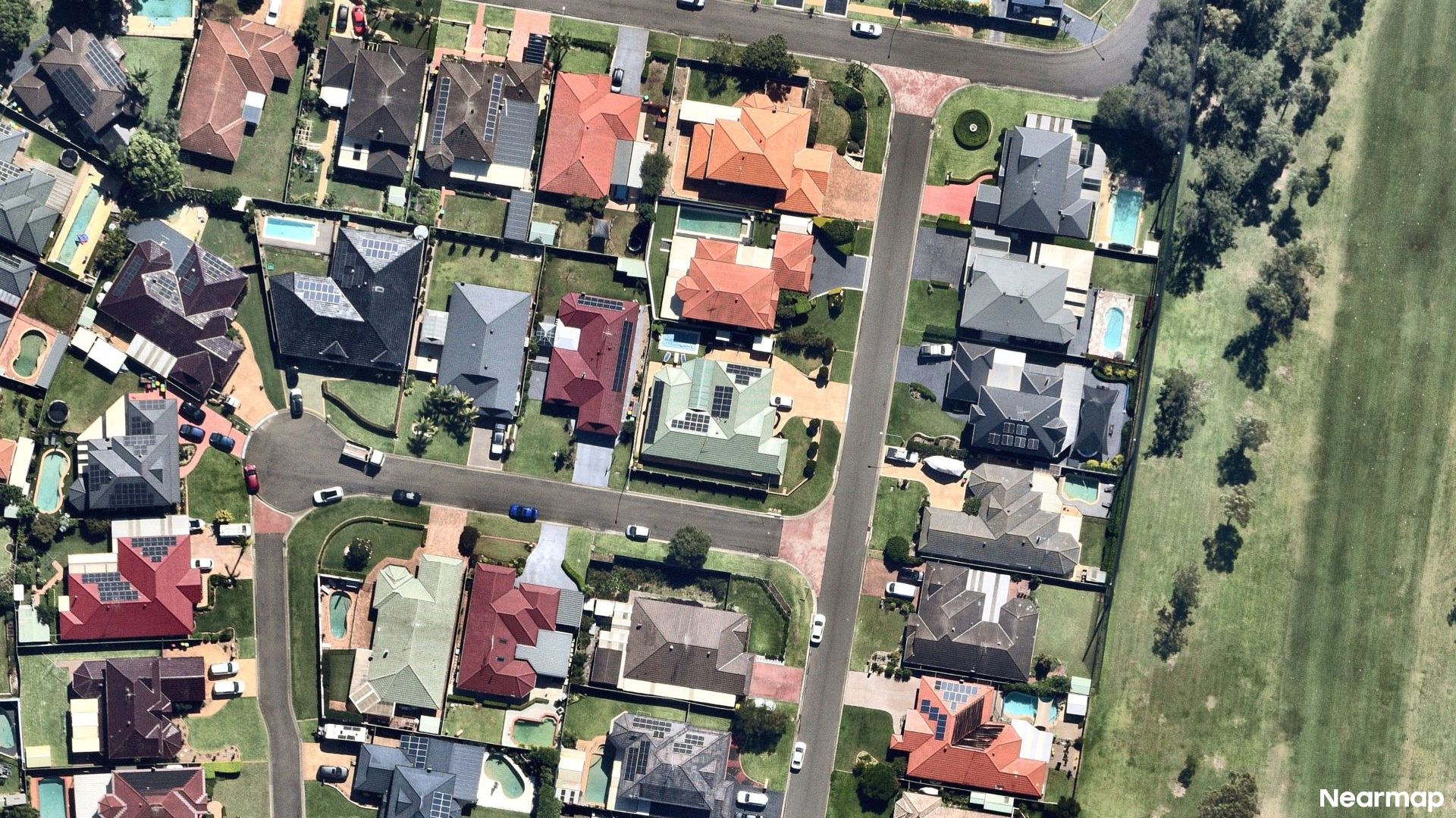 Vertical aerial view