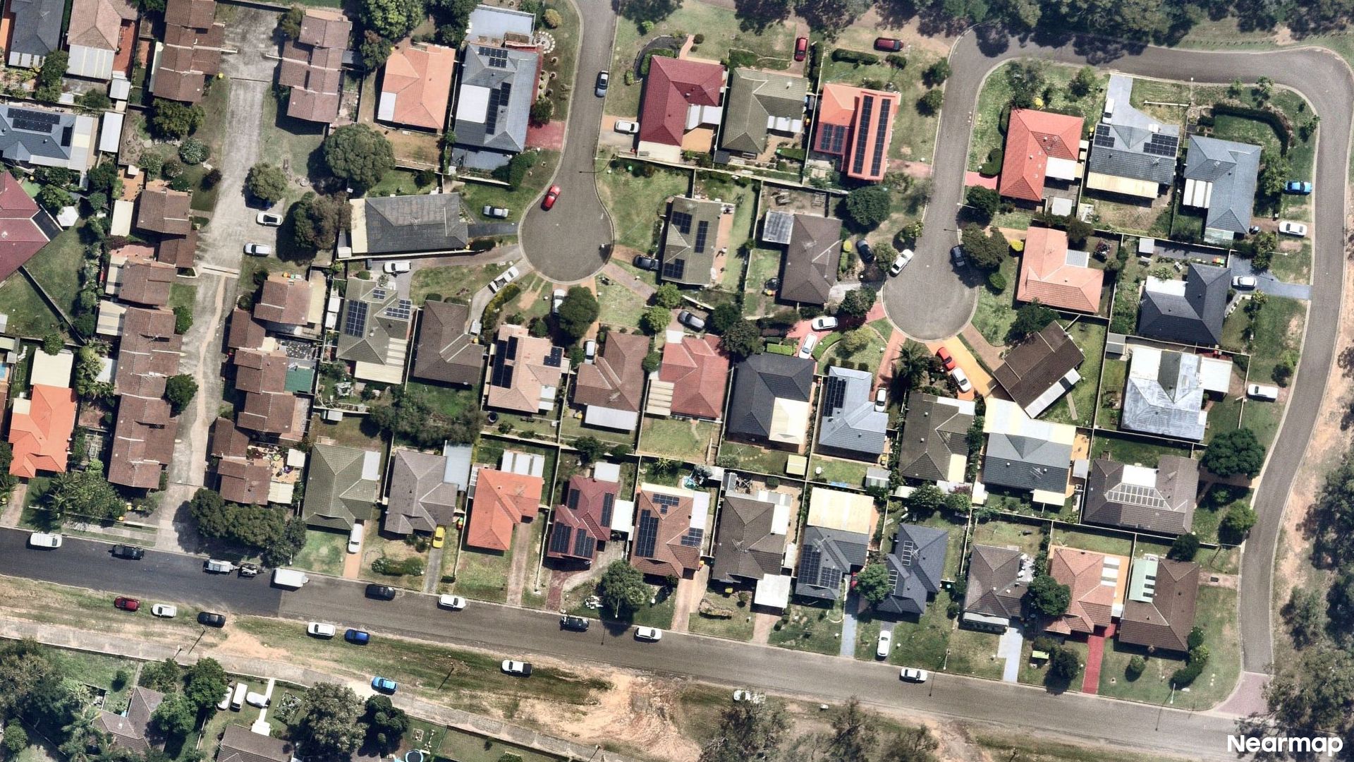 Vertical aerial view