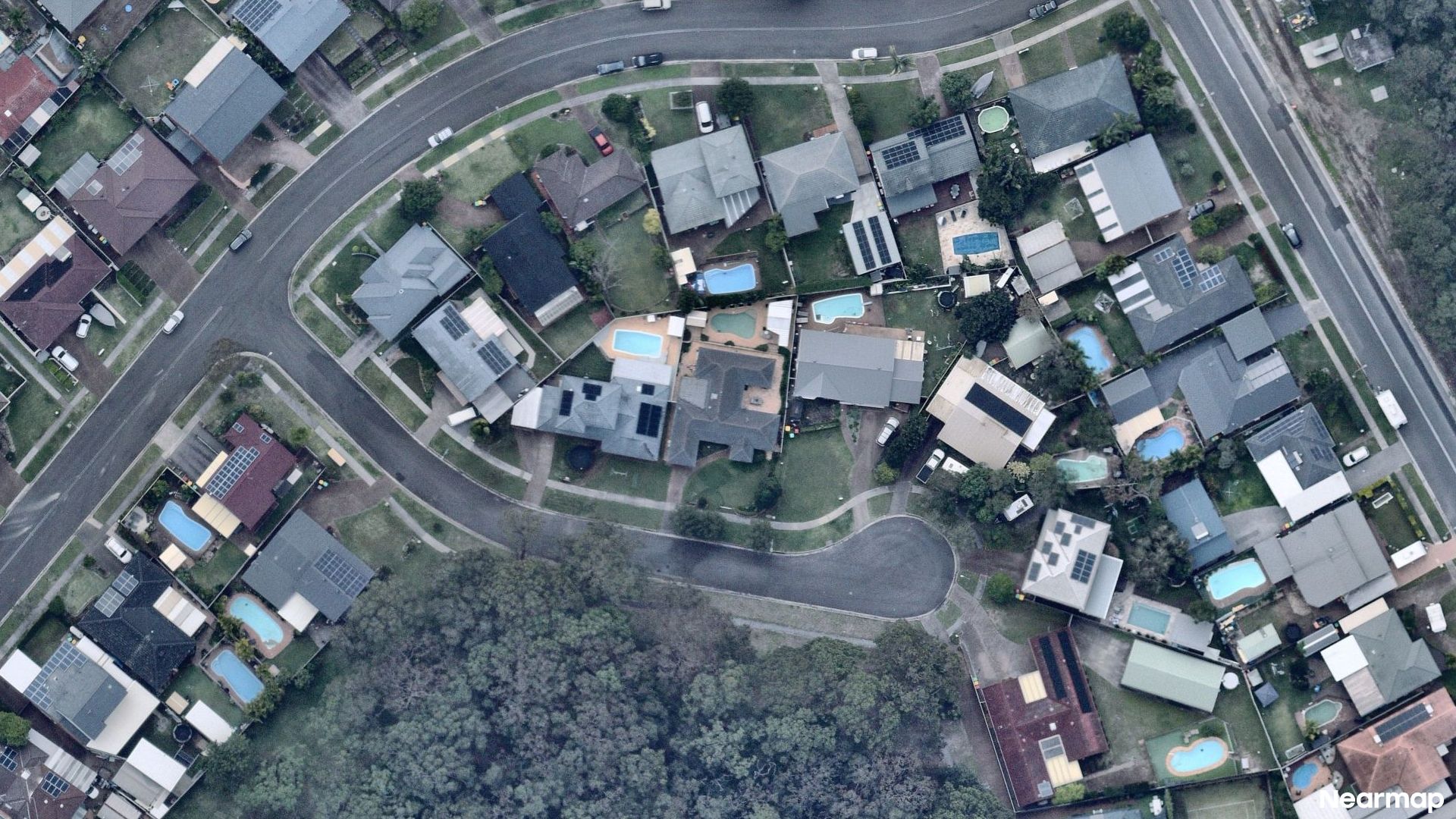 Vertical aerial view