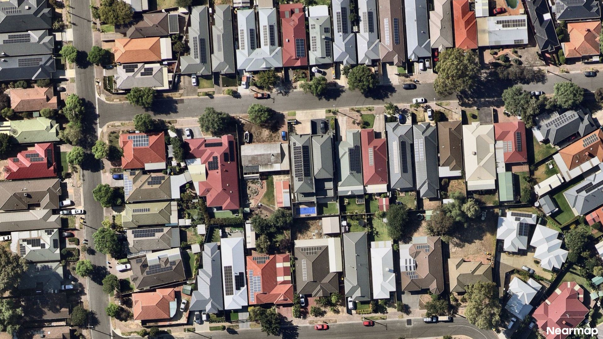 Vertical aerial view