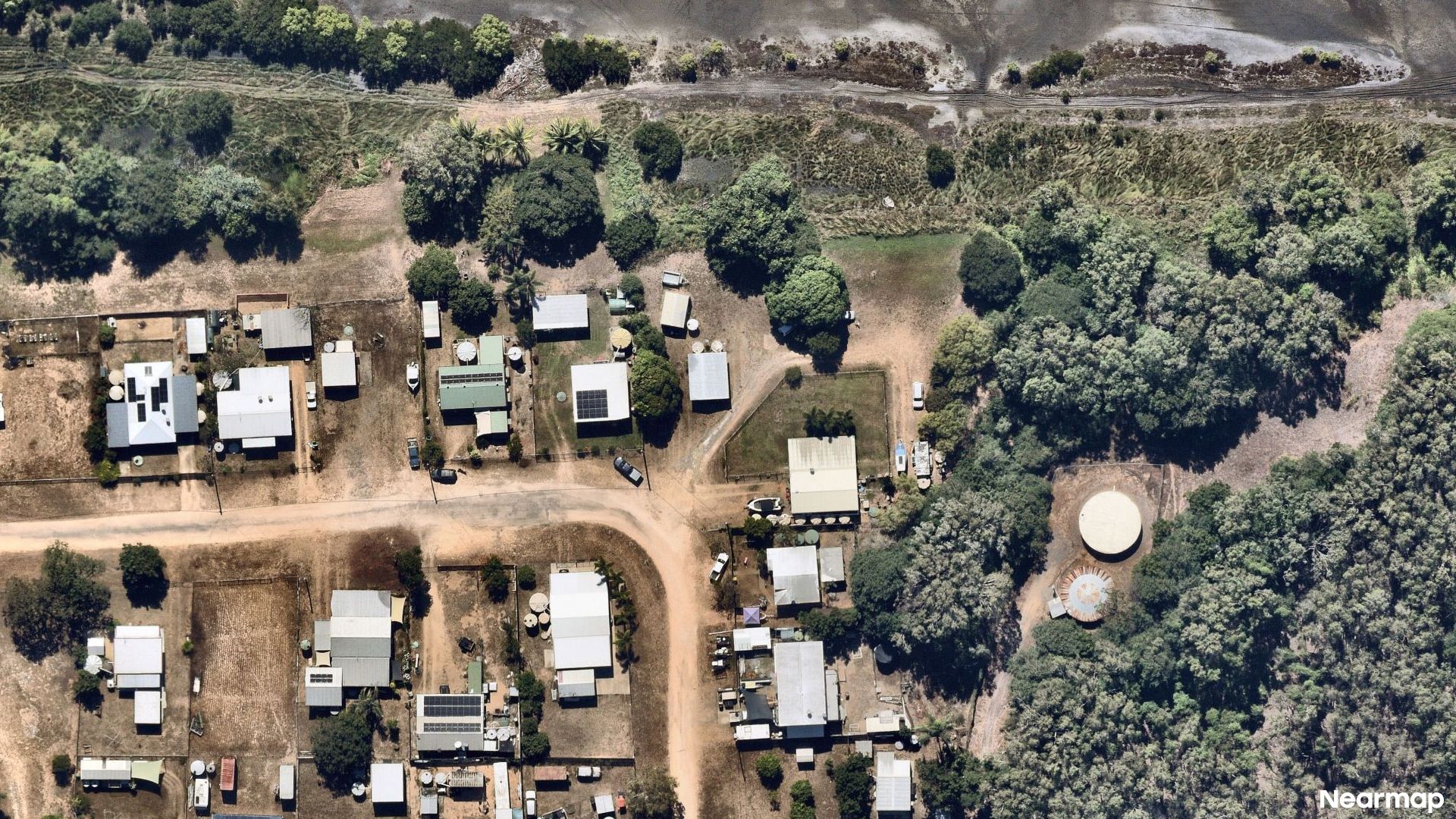 Vertical aerial view