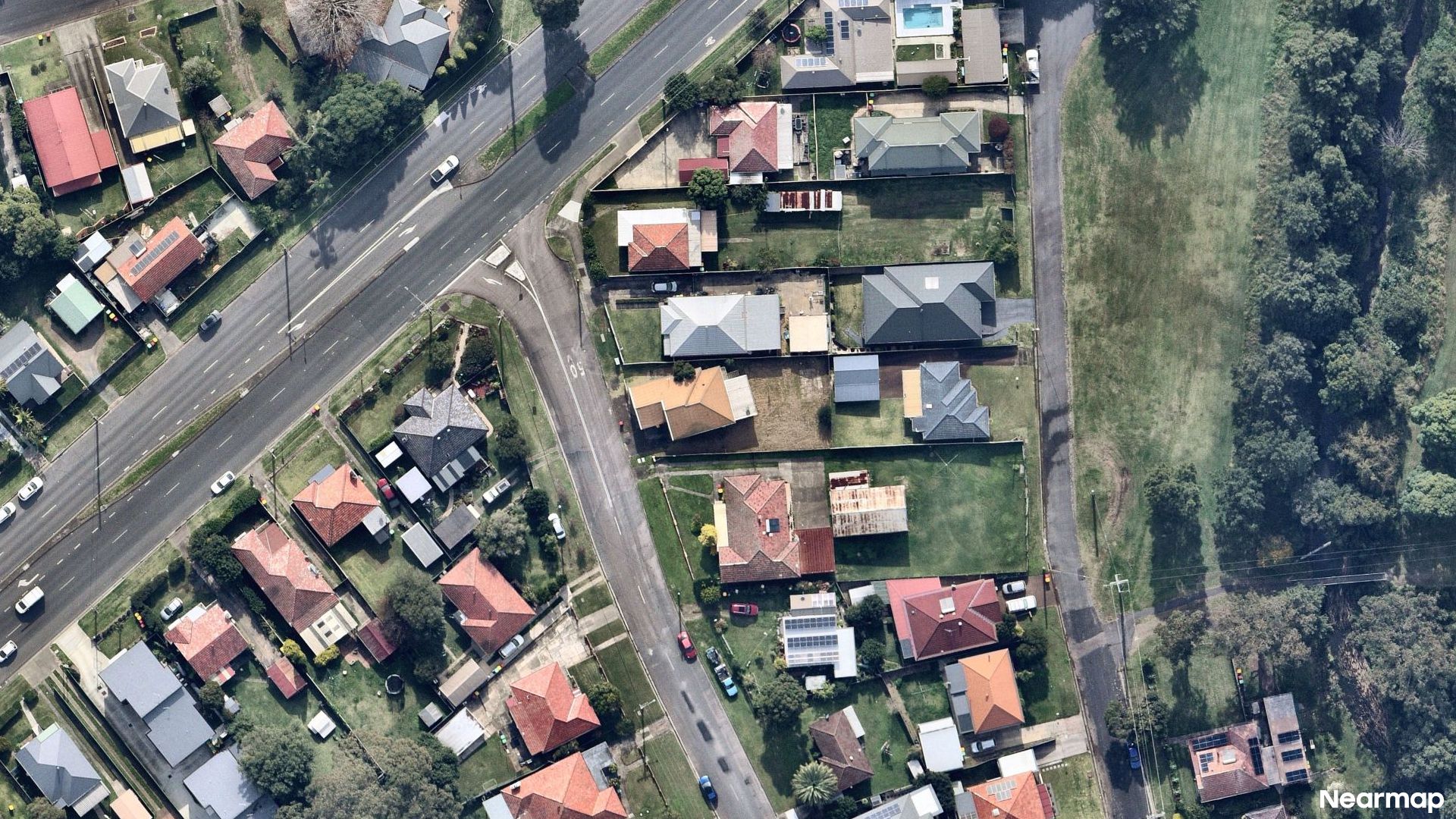 Vertical aerial view