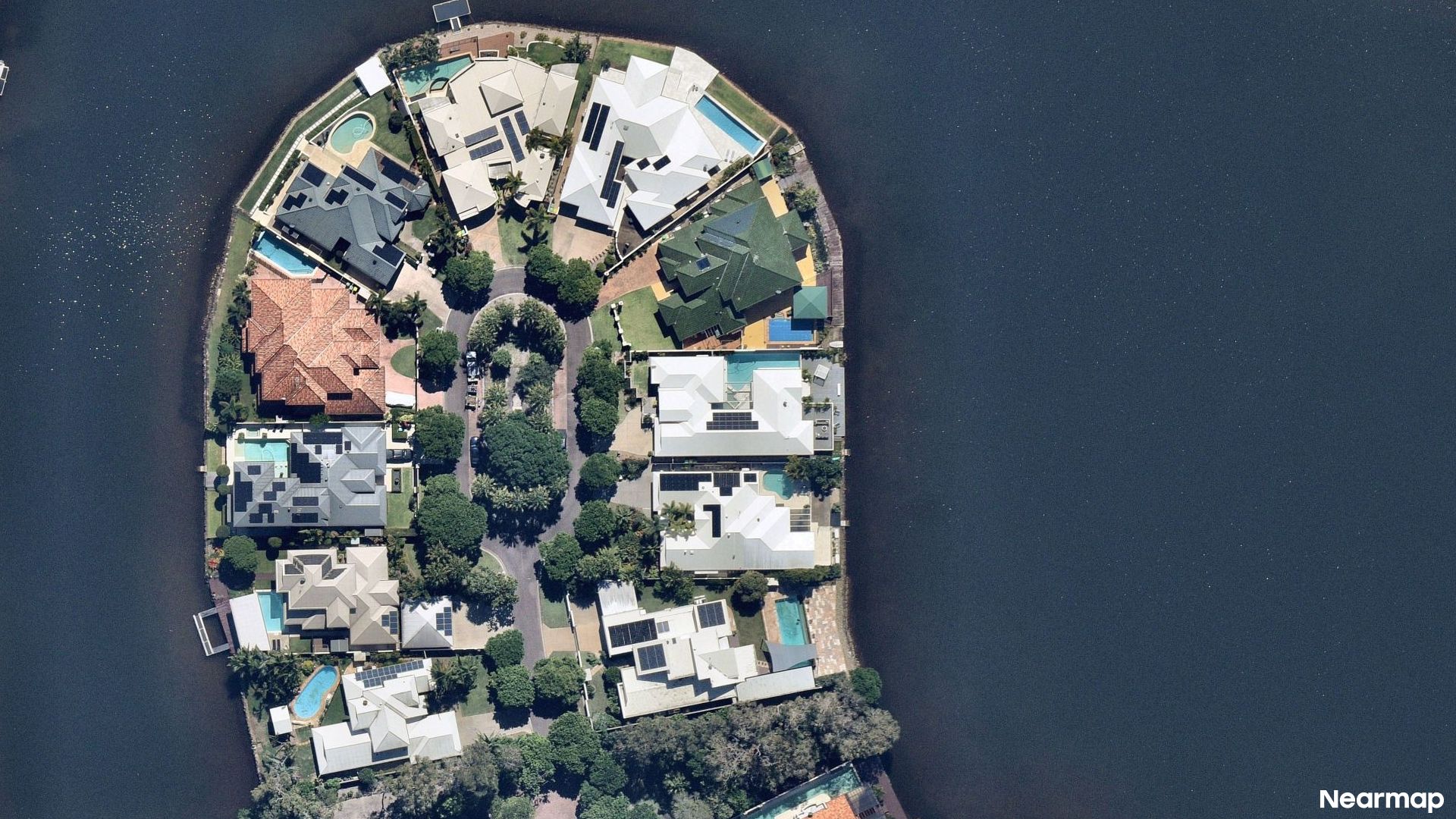 Vertical aerial view