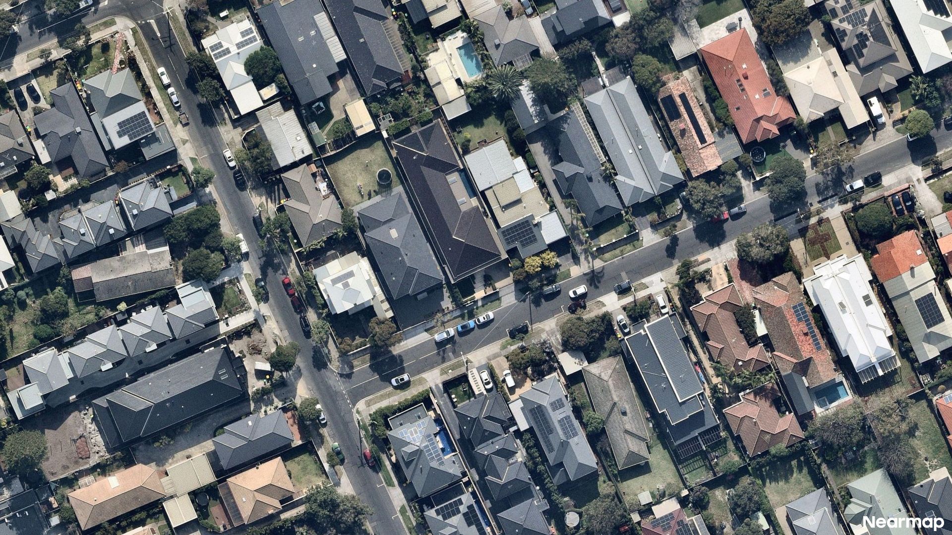 Vertical aerial view