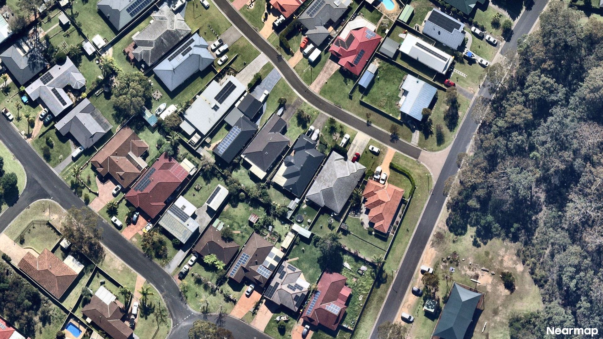 Vertical aerial view