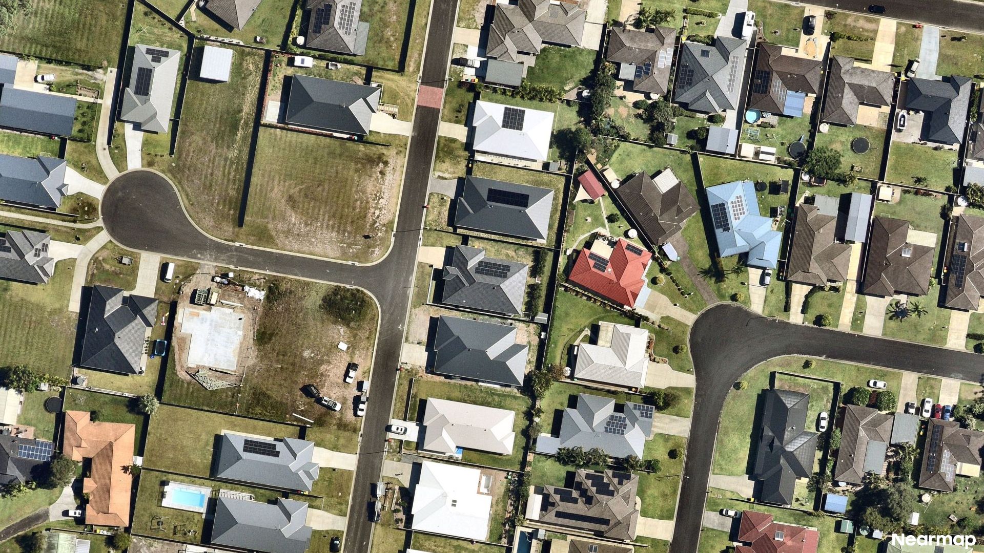 Vertical aerial view