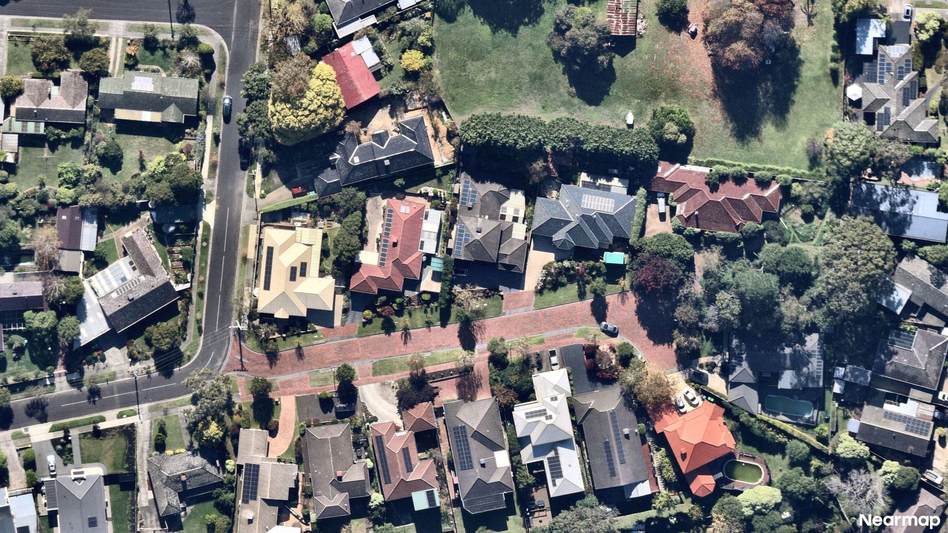 Vertical aerial view