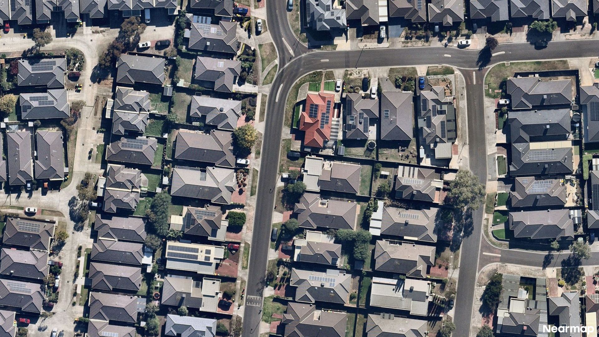 Vertical aerial view
