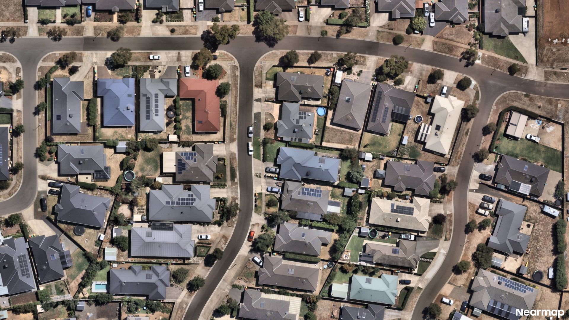 Vertical aerial view