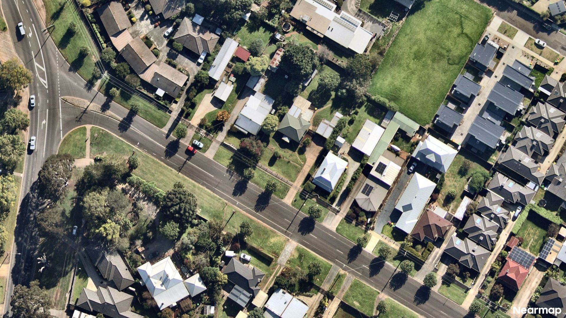 Vertical aerial view