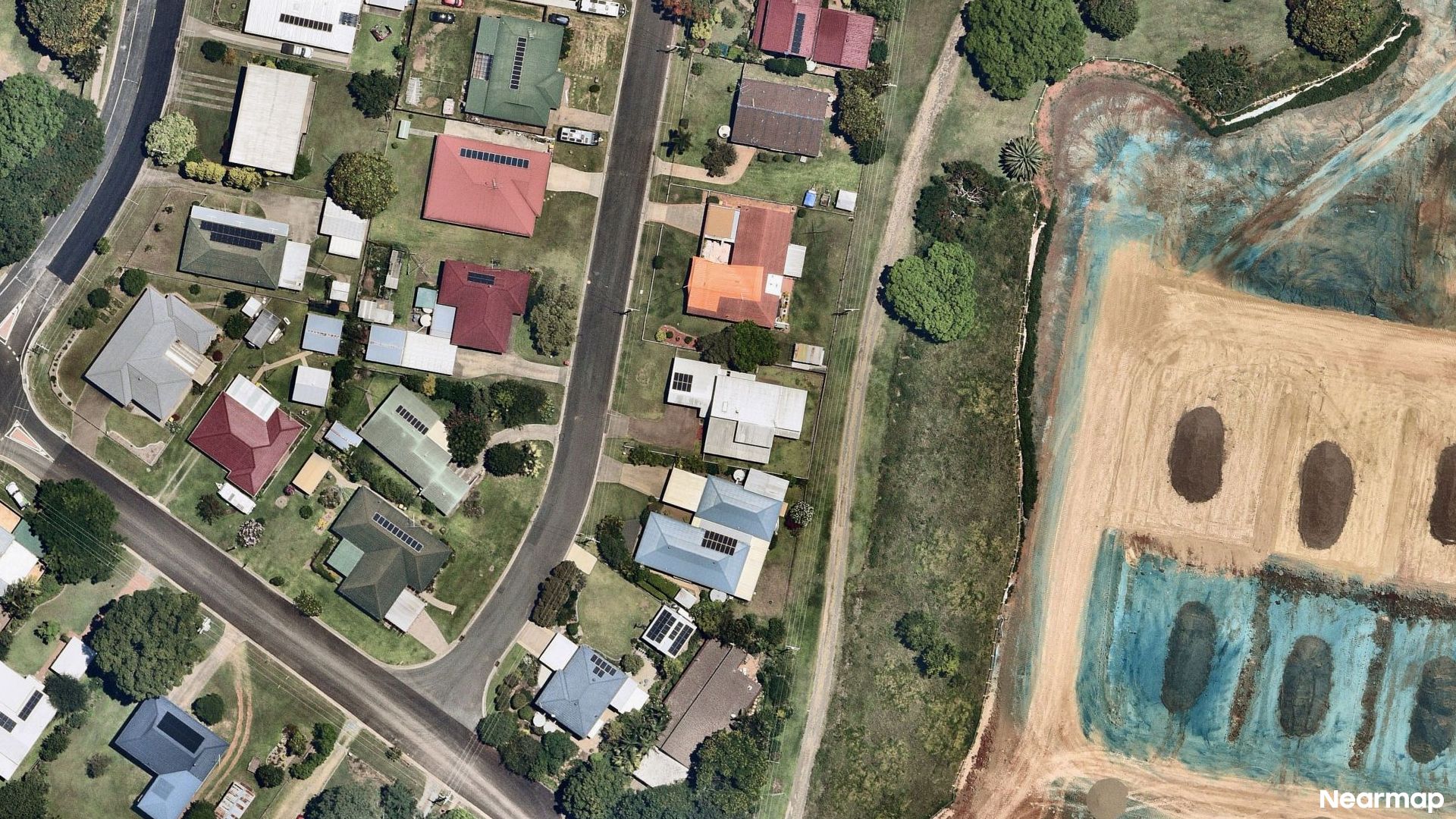 Vertical aerial view