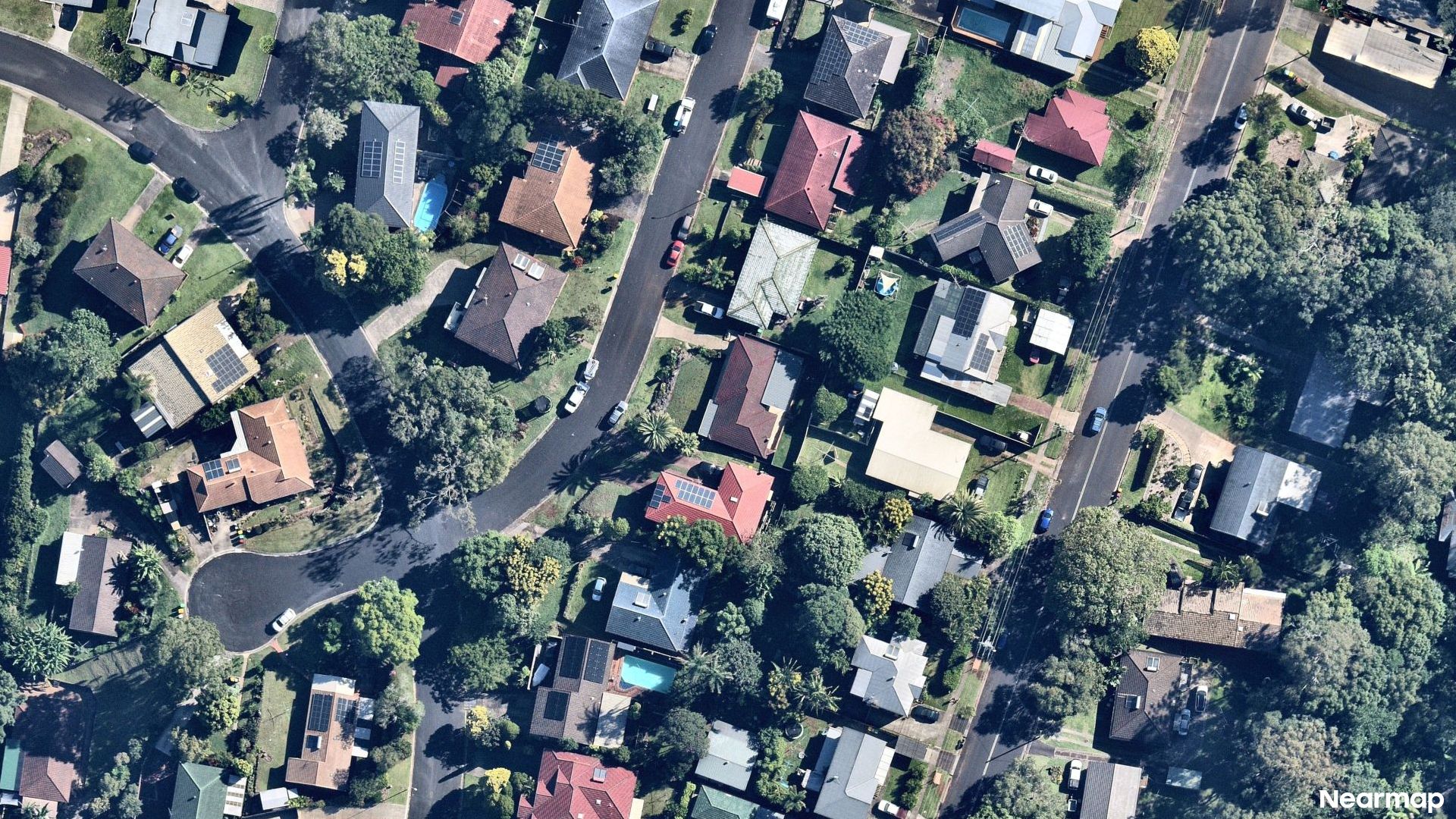 Vertical aerial view