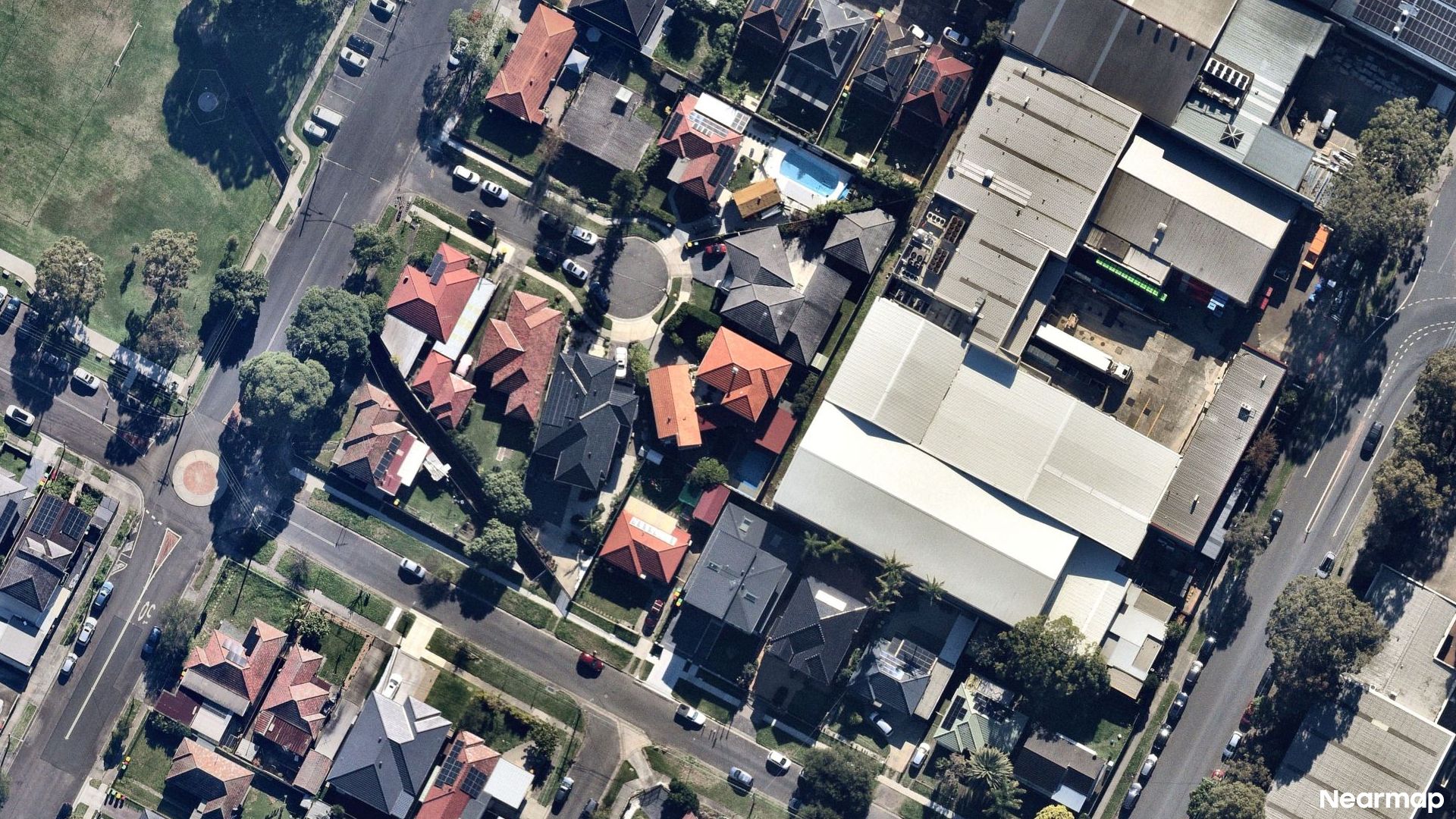 Vertical aerial view