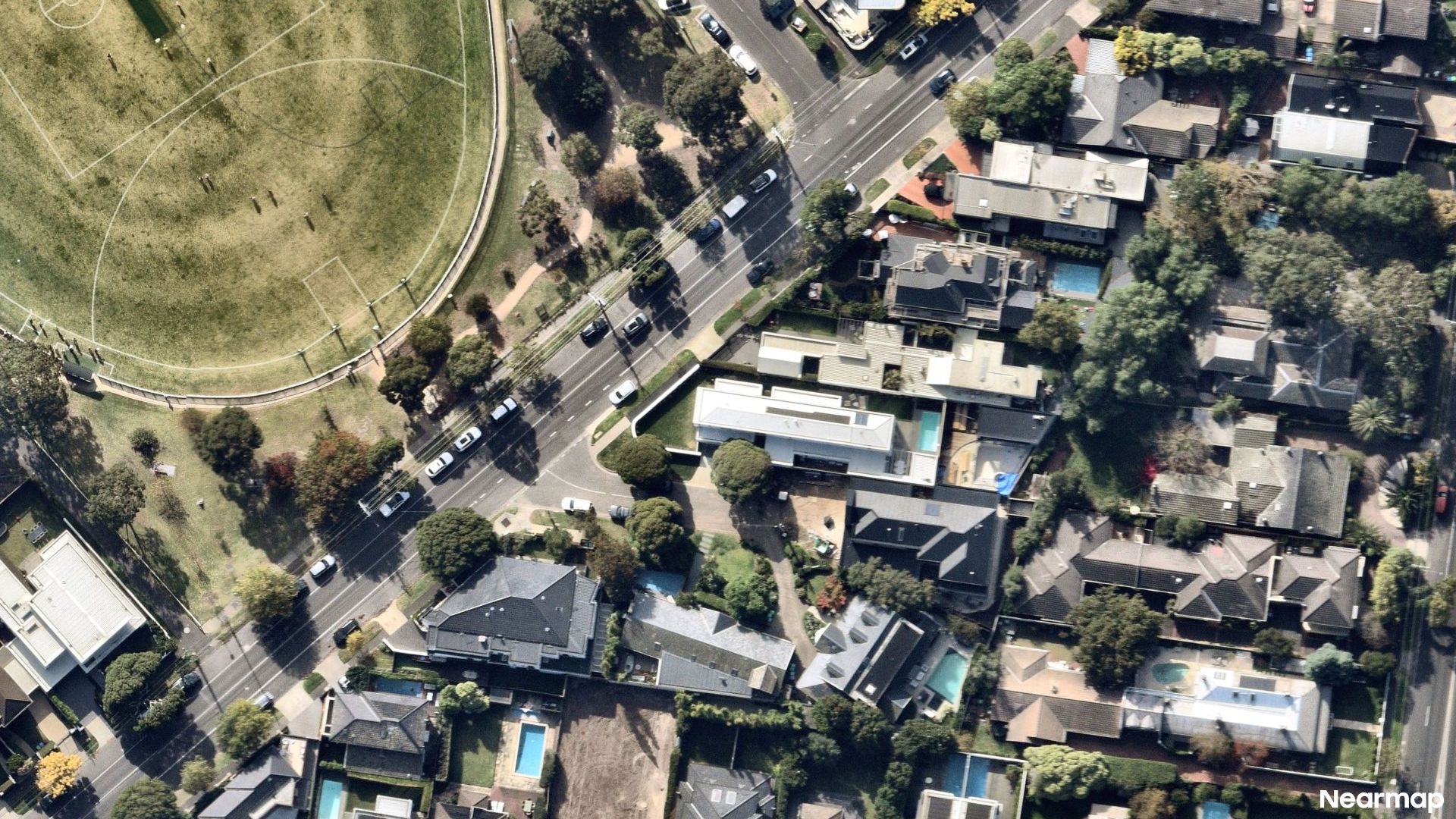 Vertical aerial view
