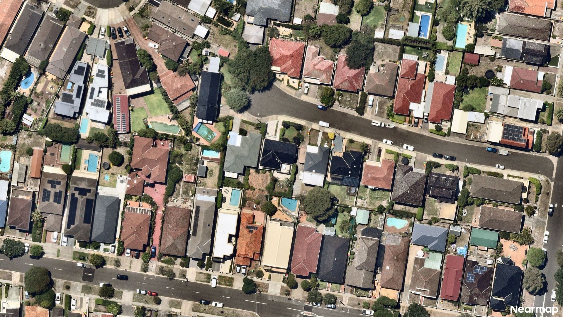 Vertical aerial view