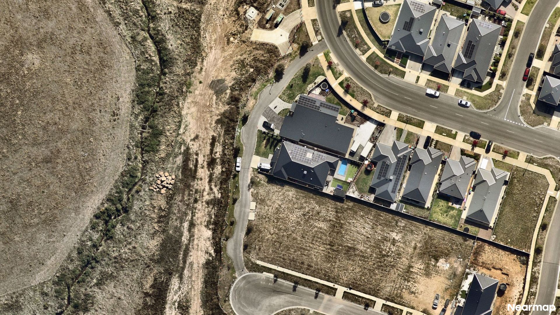 Vertical aerial view
