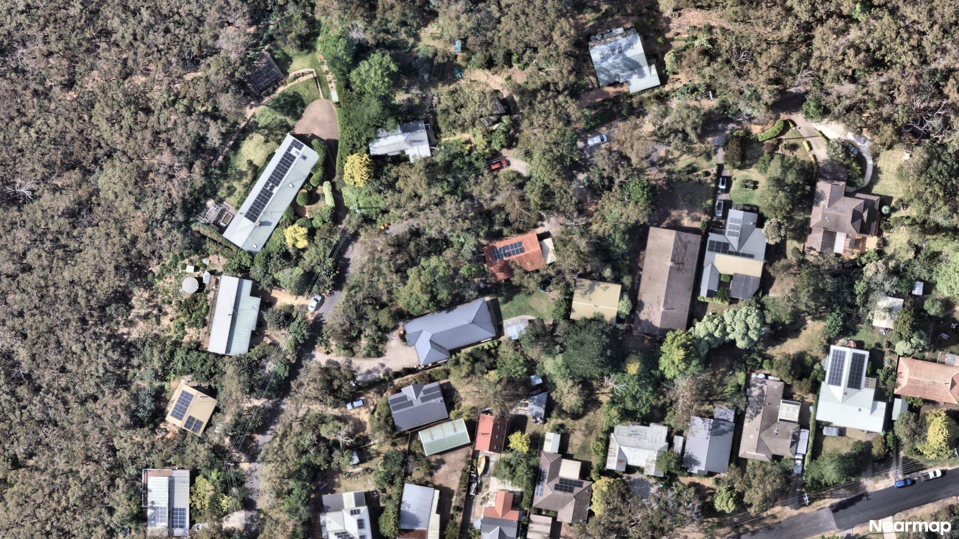 Vertical aerial view