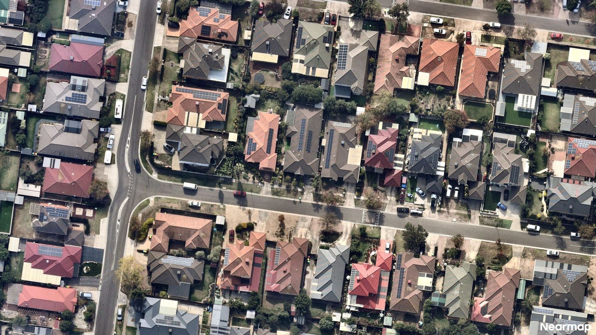 Vertical aerial view