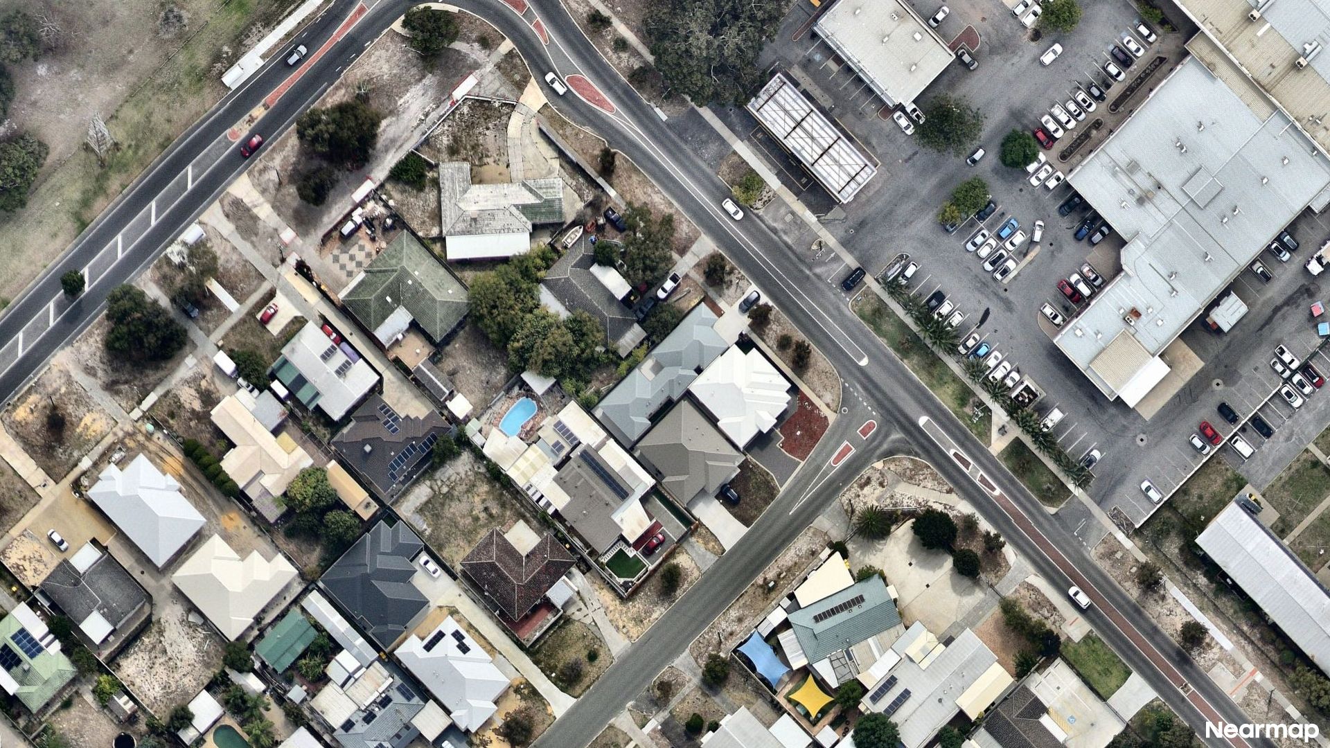 Vertical aerial view
