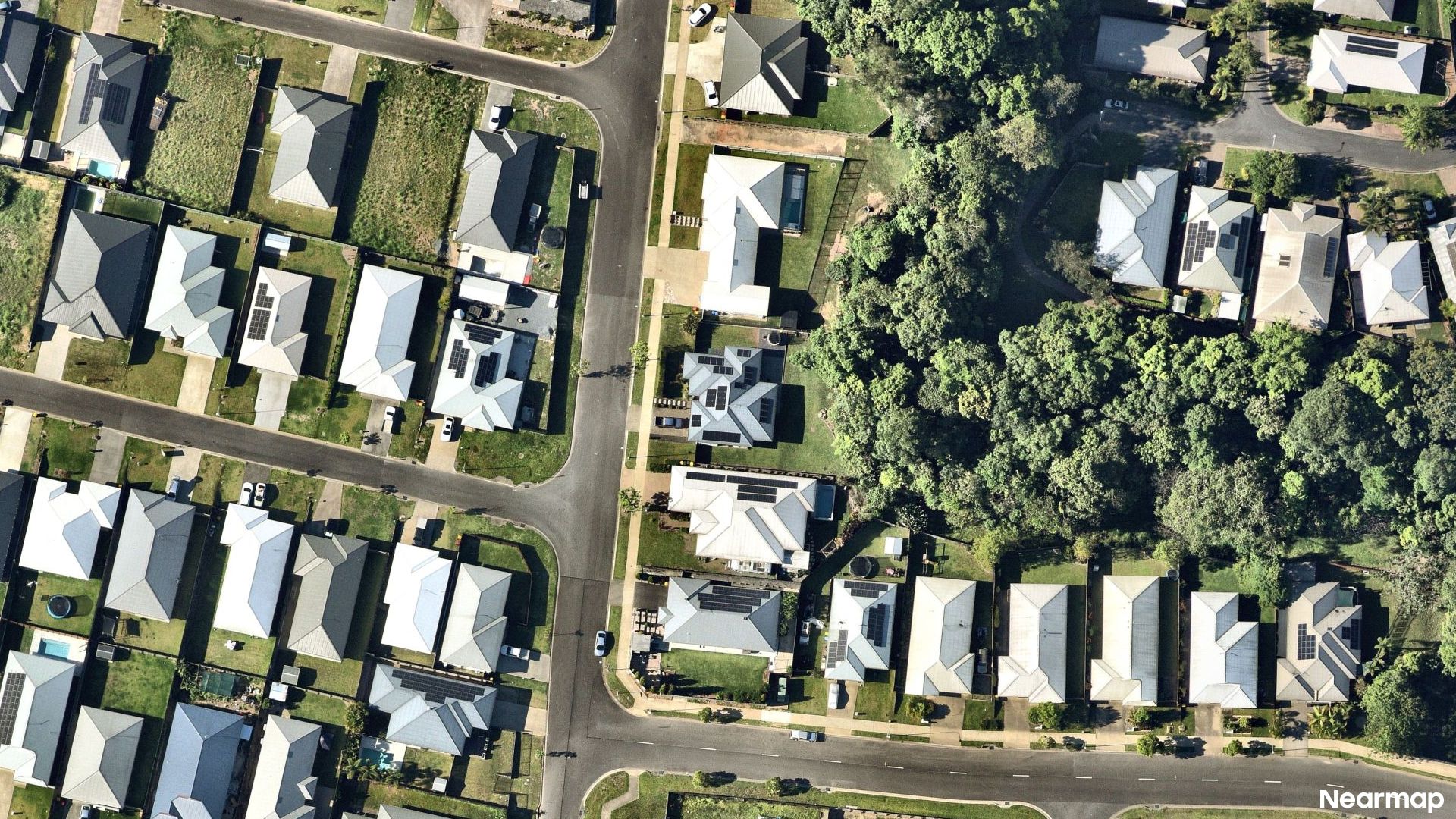 Vertical aerial view
