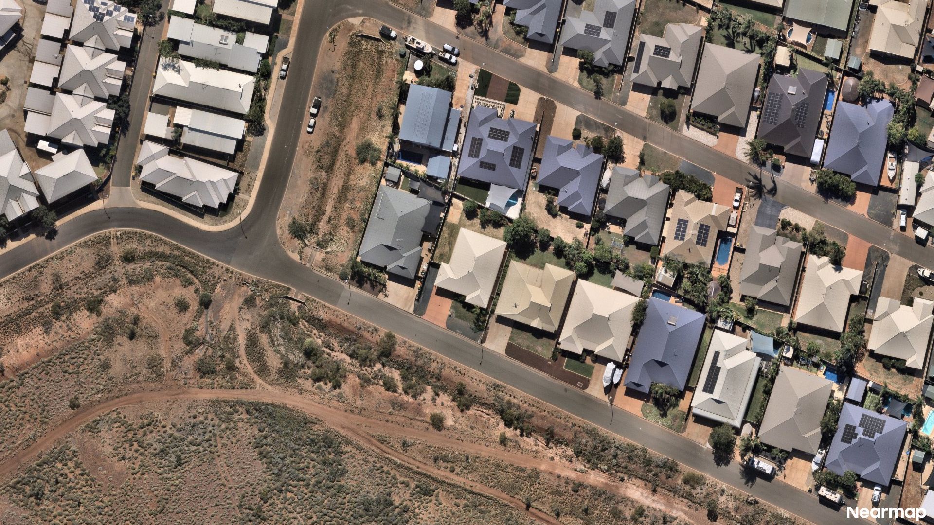 Vertical aerial view