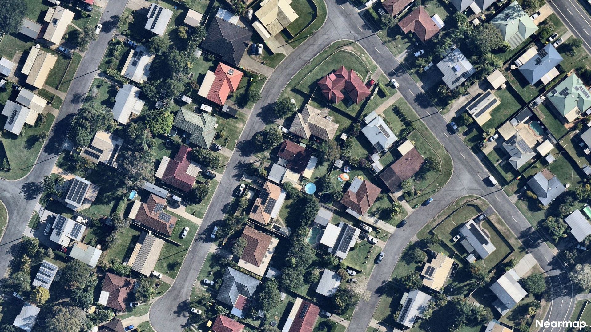 Vertical aerial view