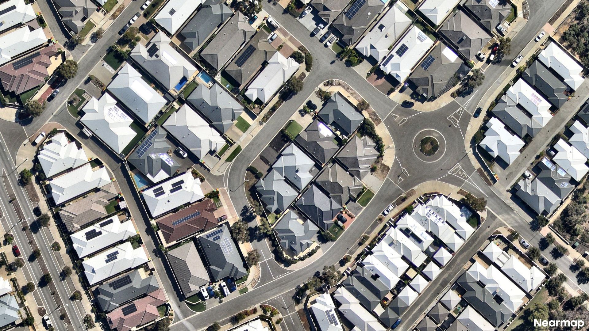 Vertical aerial view