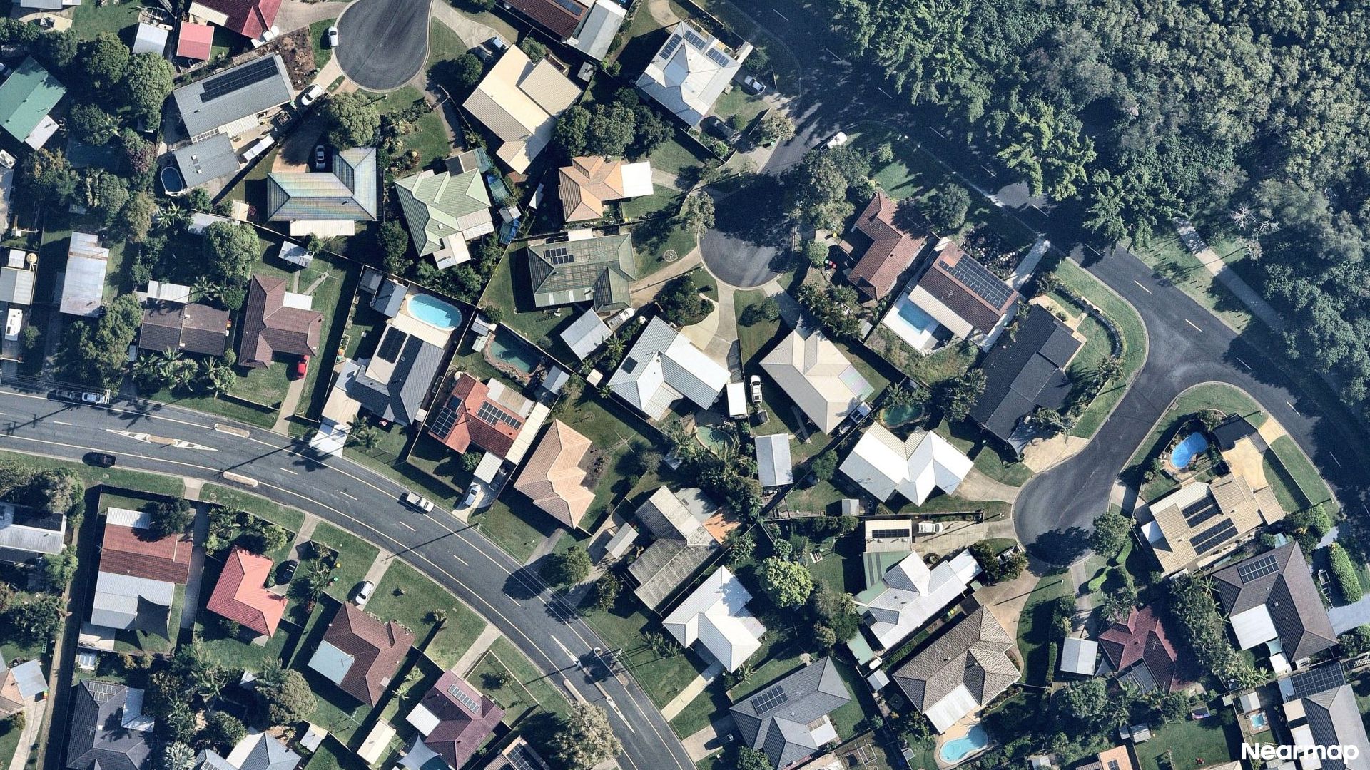 Vertical aerial view
