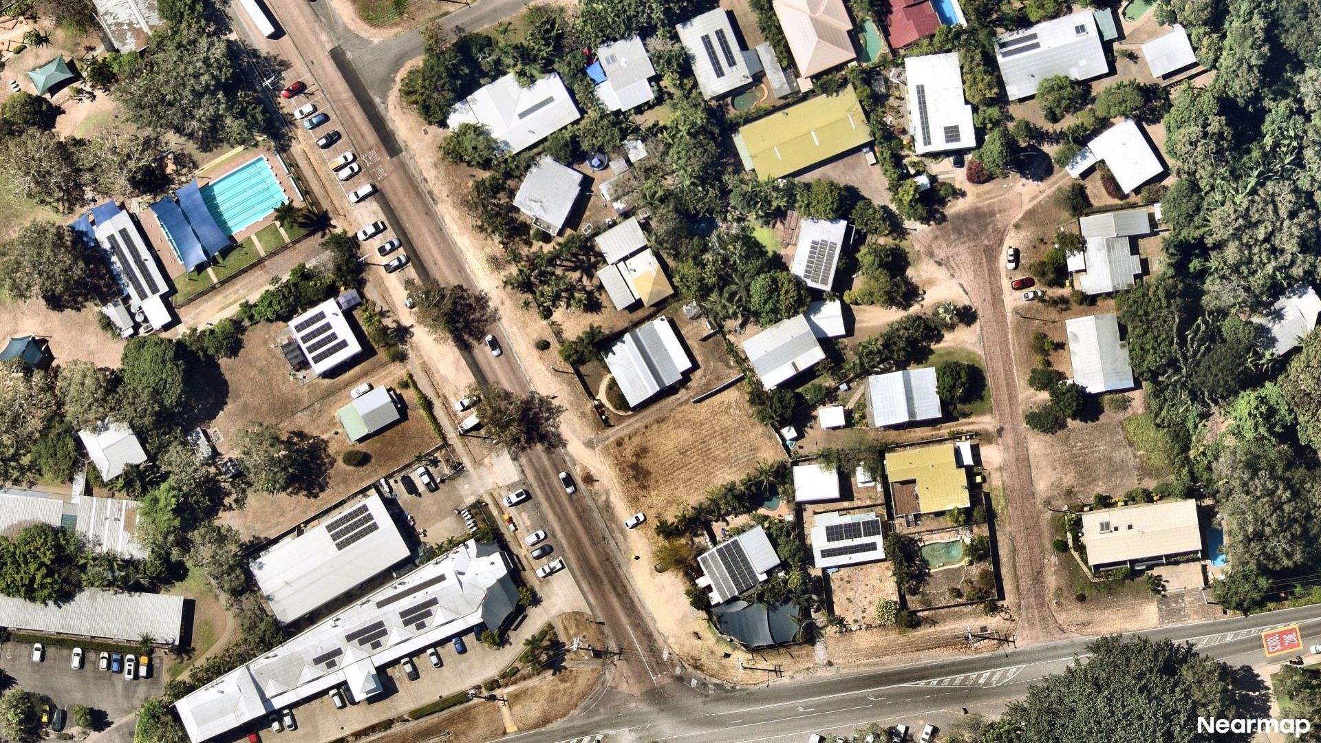 Vertical aerial view