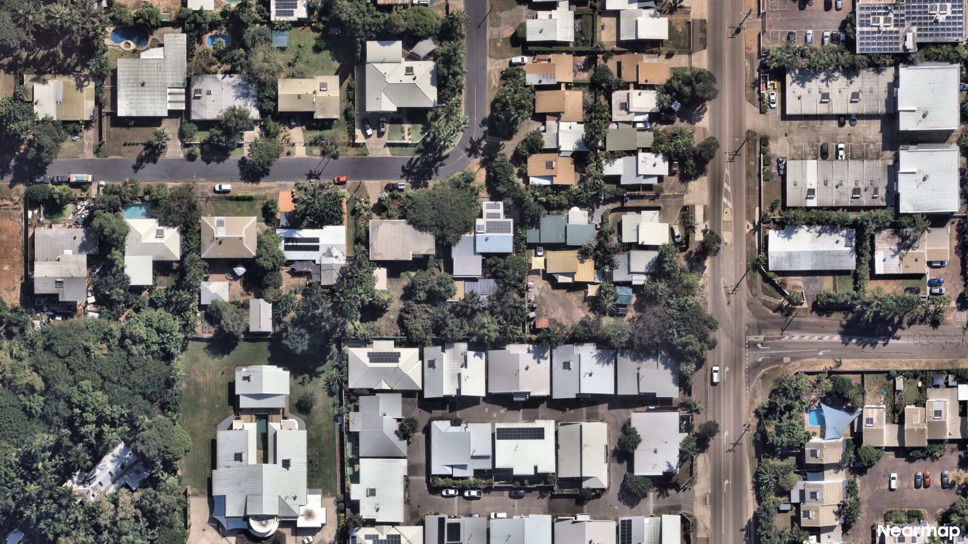 Vertical aerial view