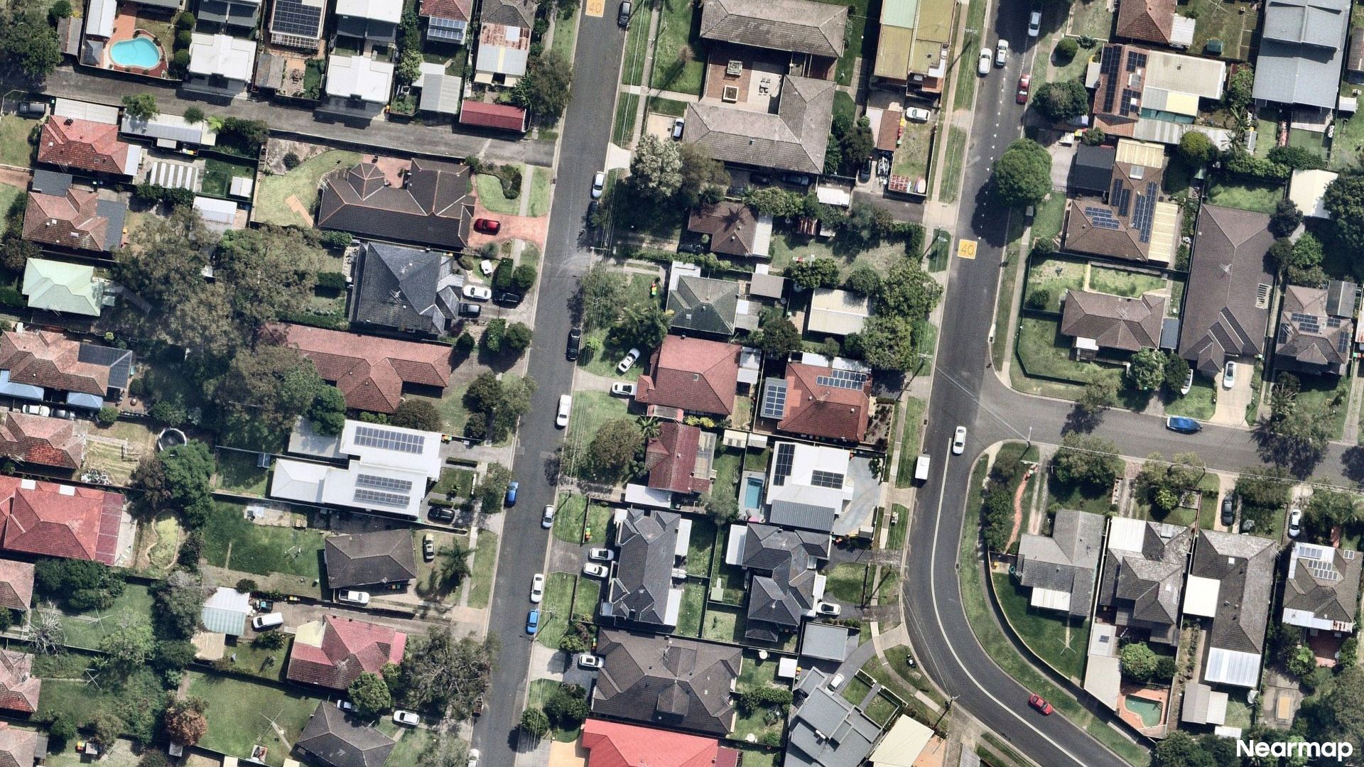 Vertical aerial view