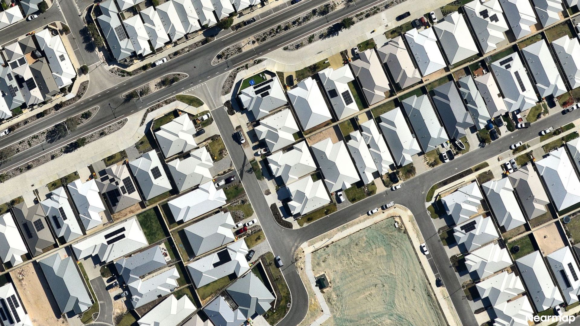 Vertical aerial view