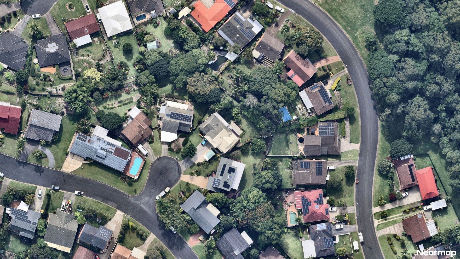 Vertical aerial view
