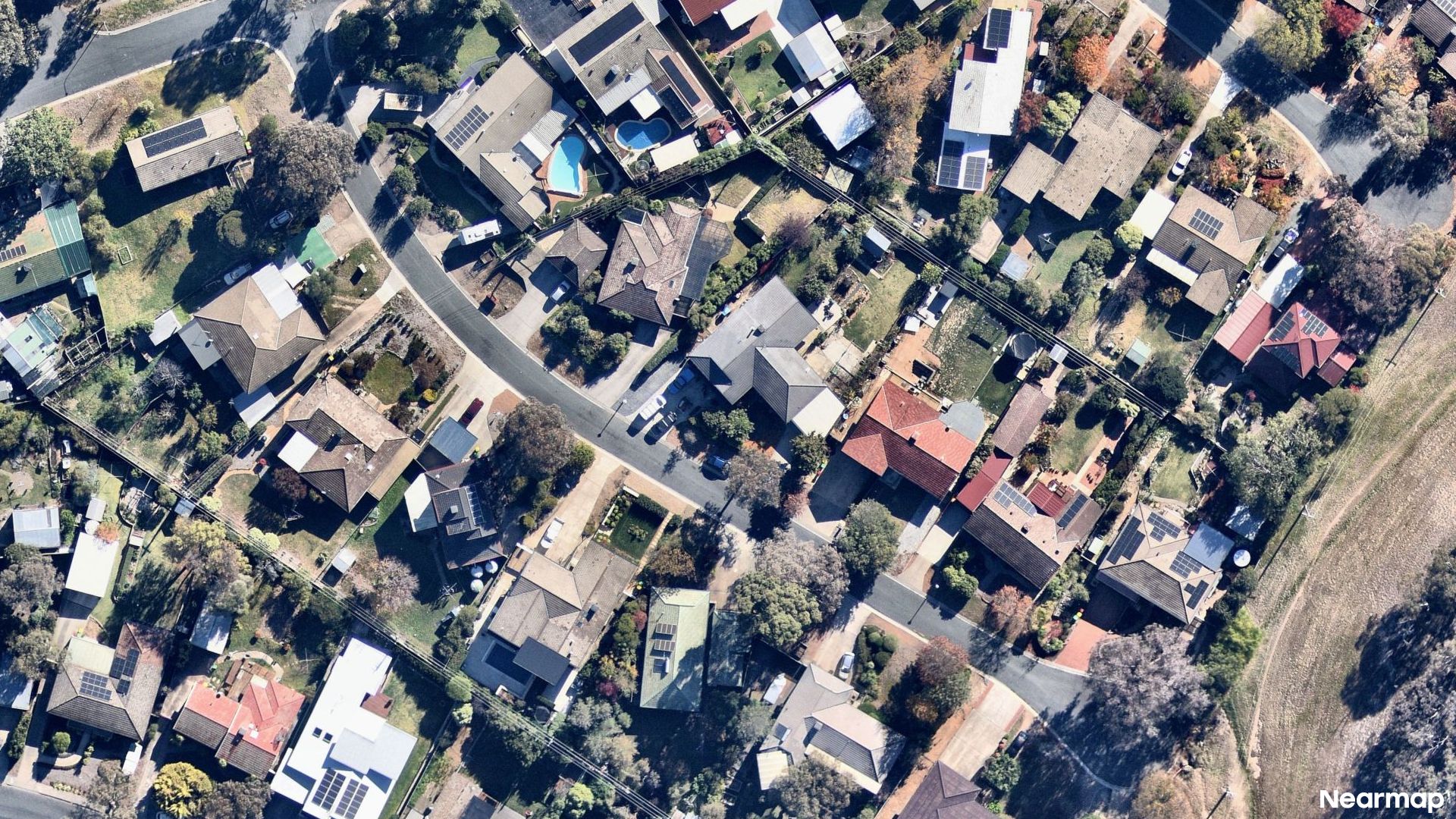 Vertical aerial view