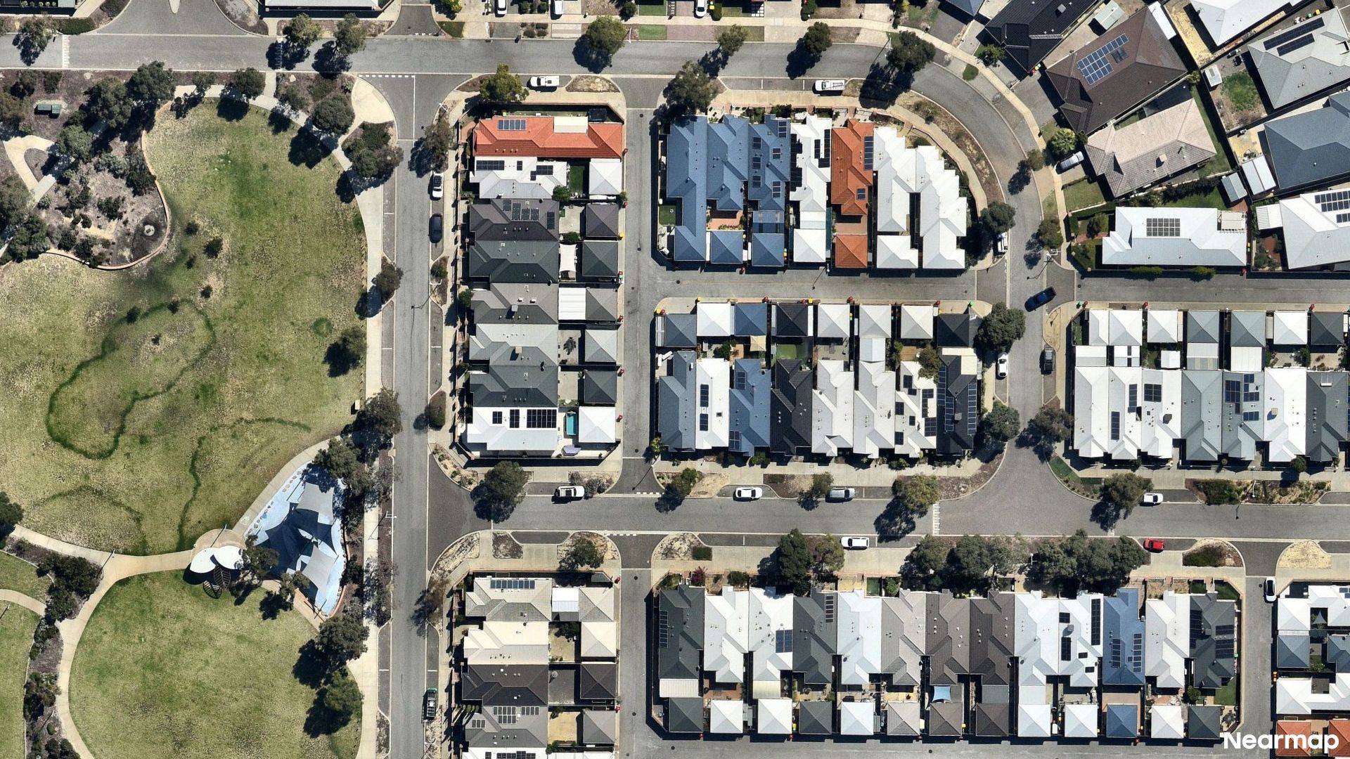 Vertical aerial view