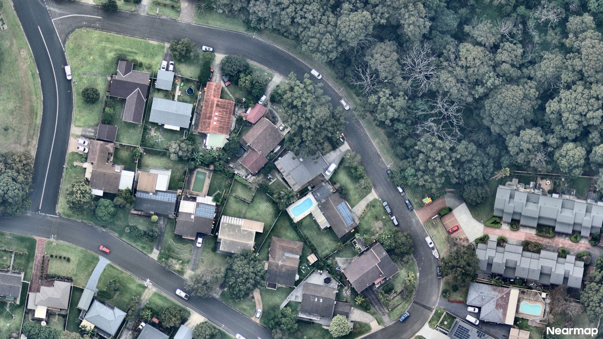 Vertical aerial view