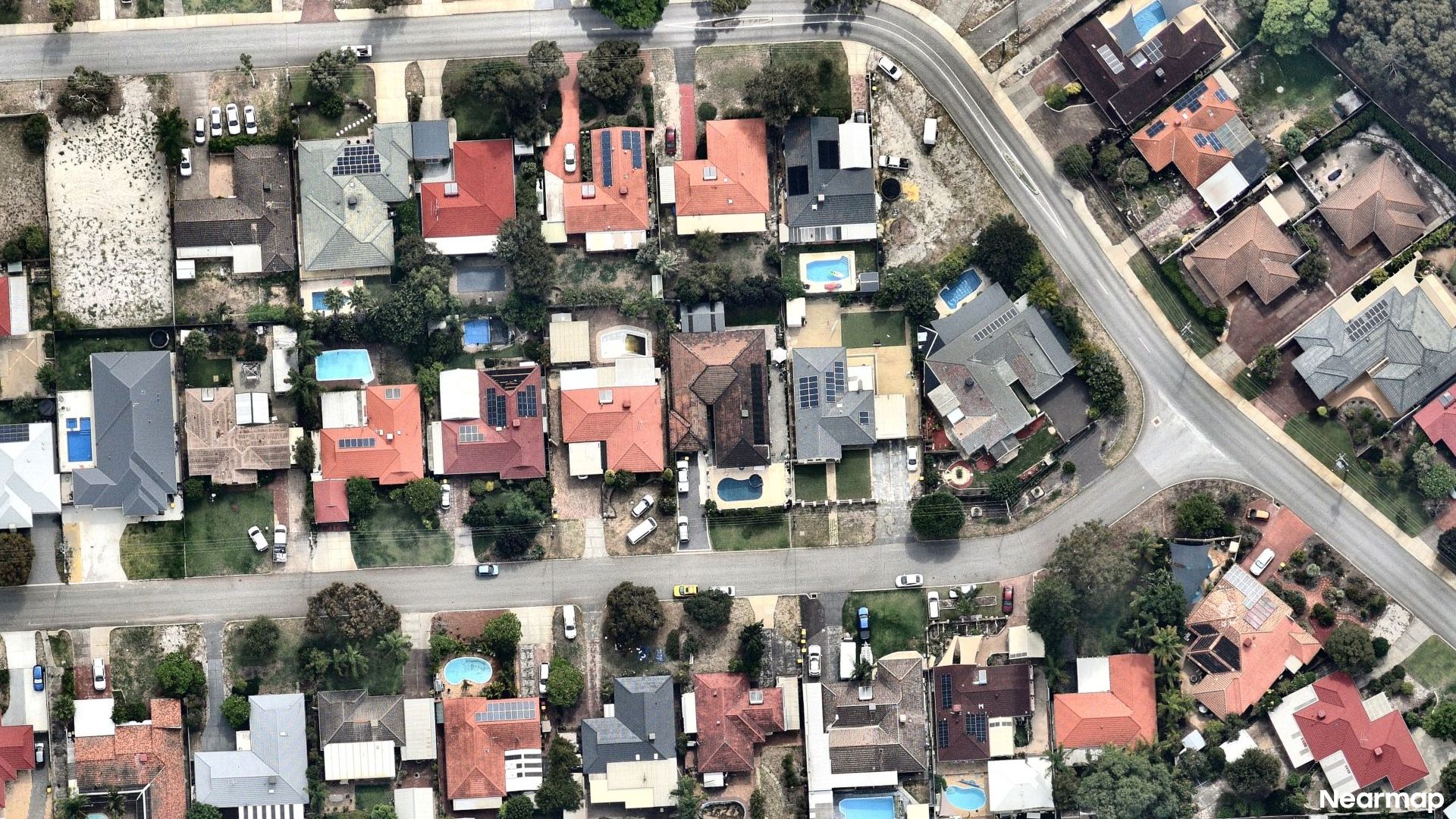 Vertical aerial view