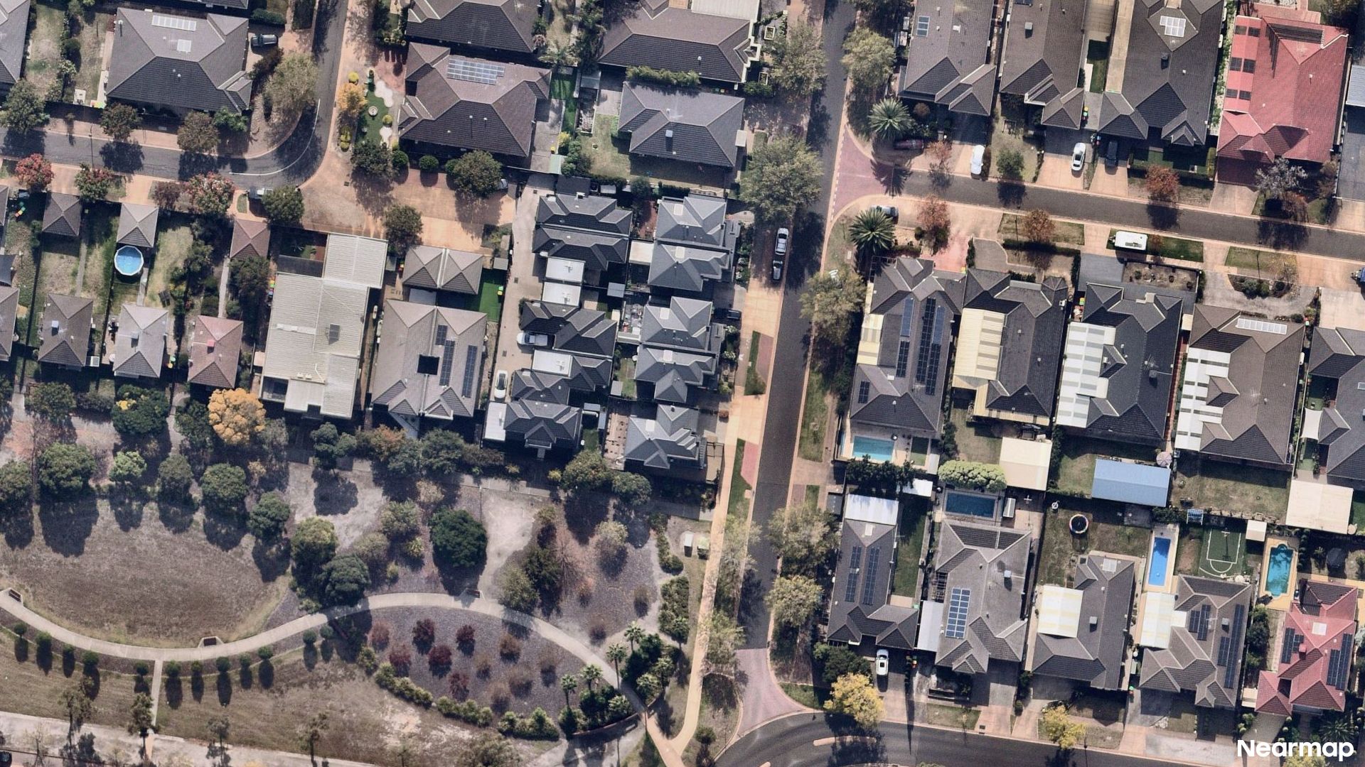 Vertical aerial view