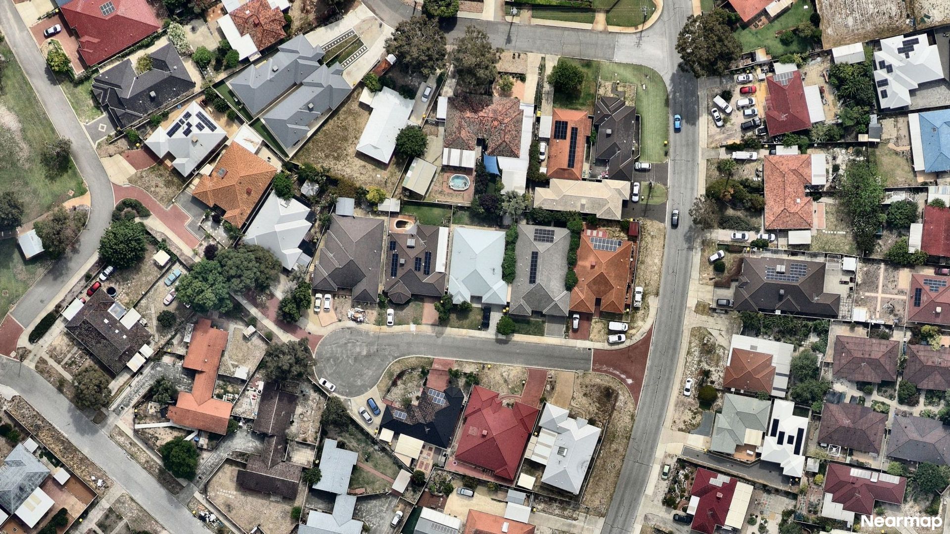 Vertical aerial view