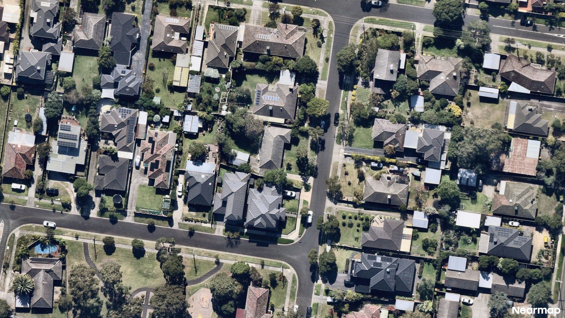 Vertical aerial view