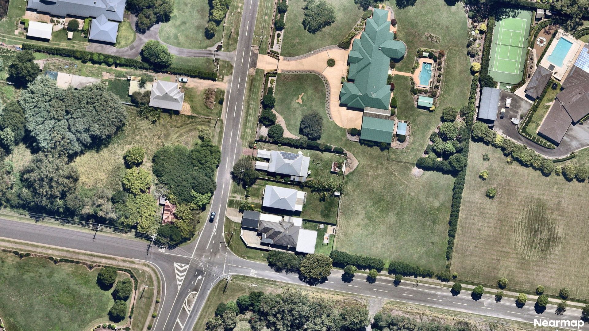 Vertical aerial view