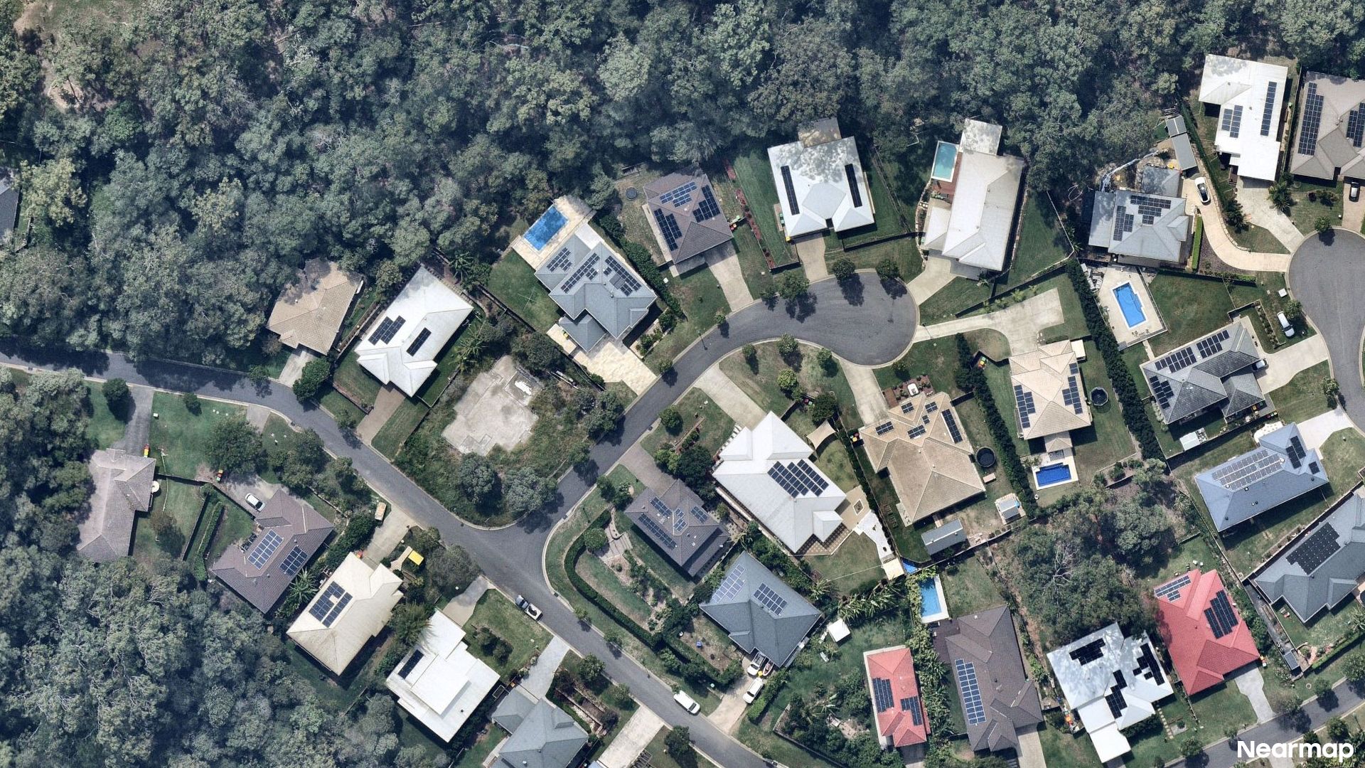 Vertical aerial view