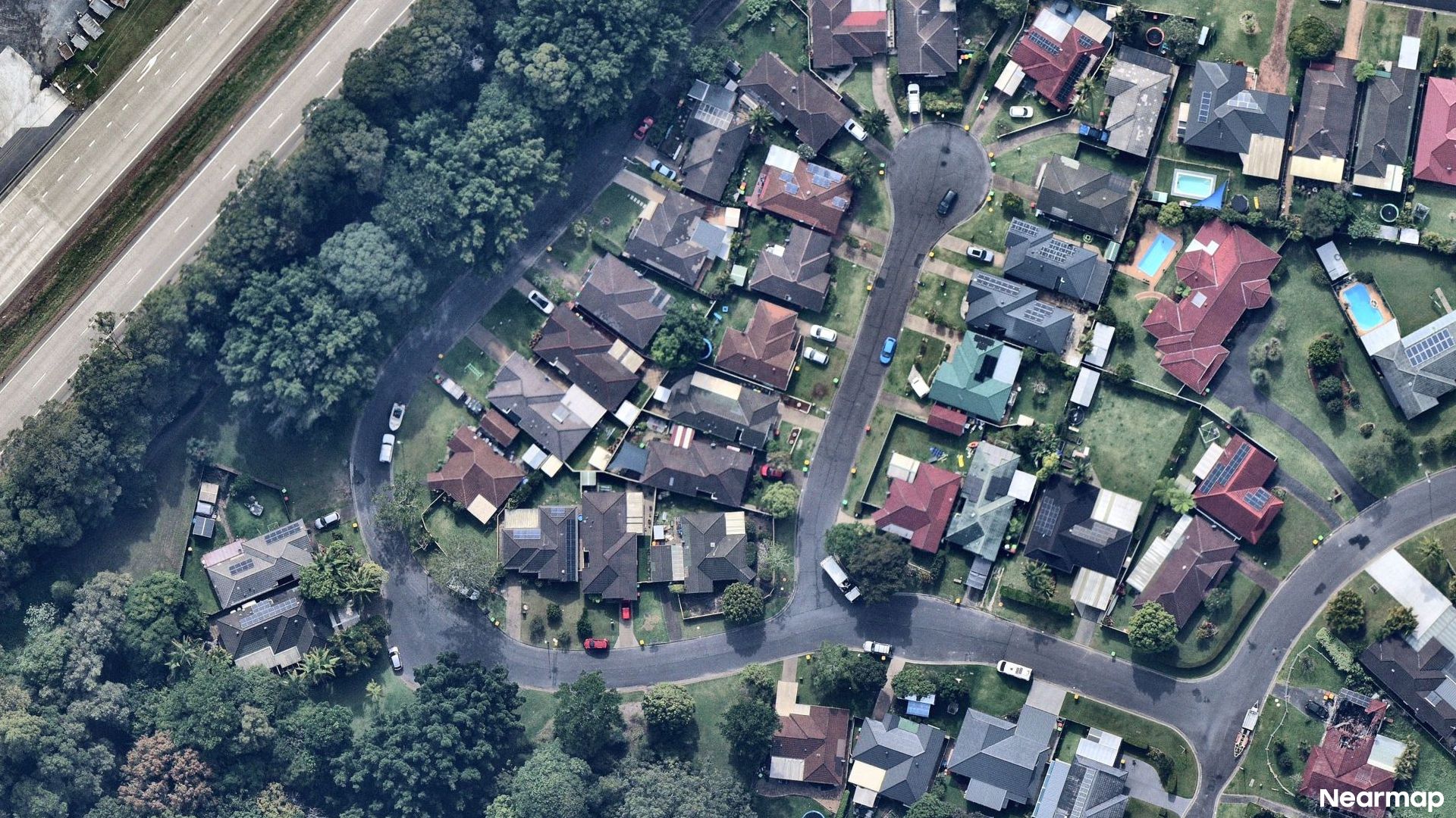 Vertical aerial view