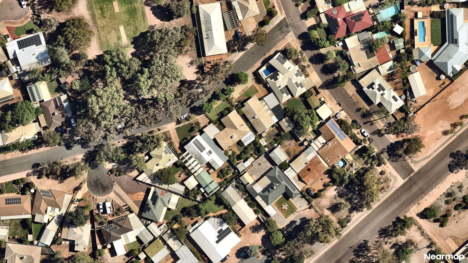 Vertical aerial view