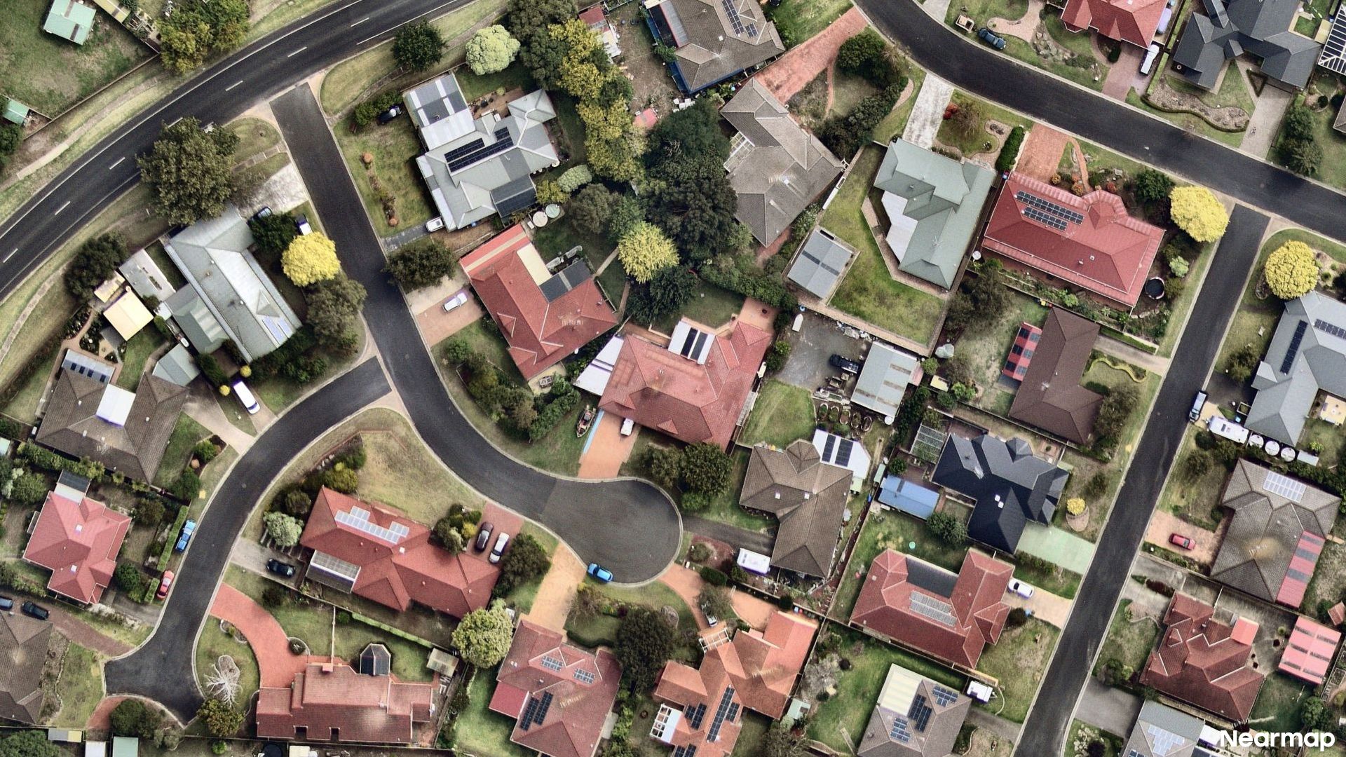 Vertical aerial view