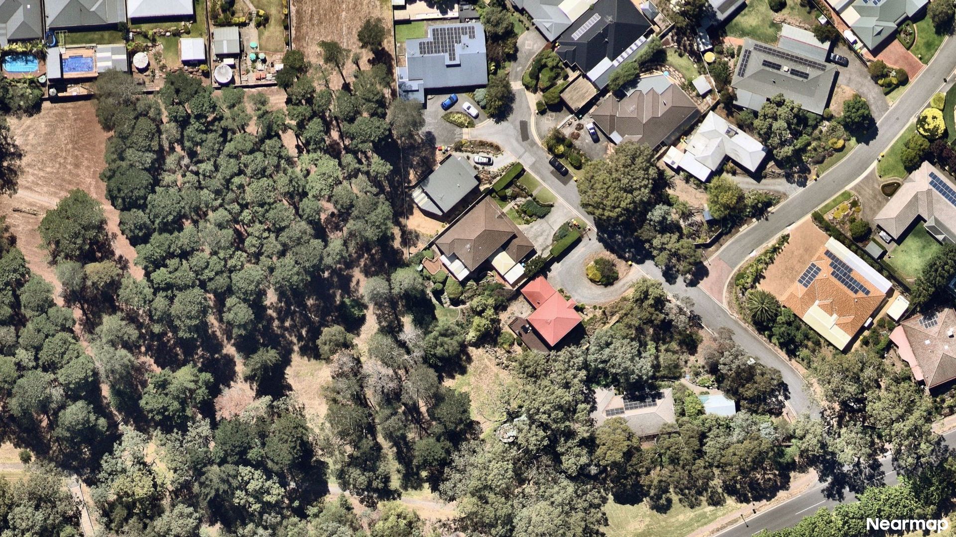 Vertical aerial view