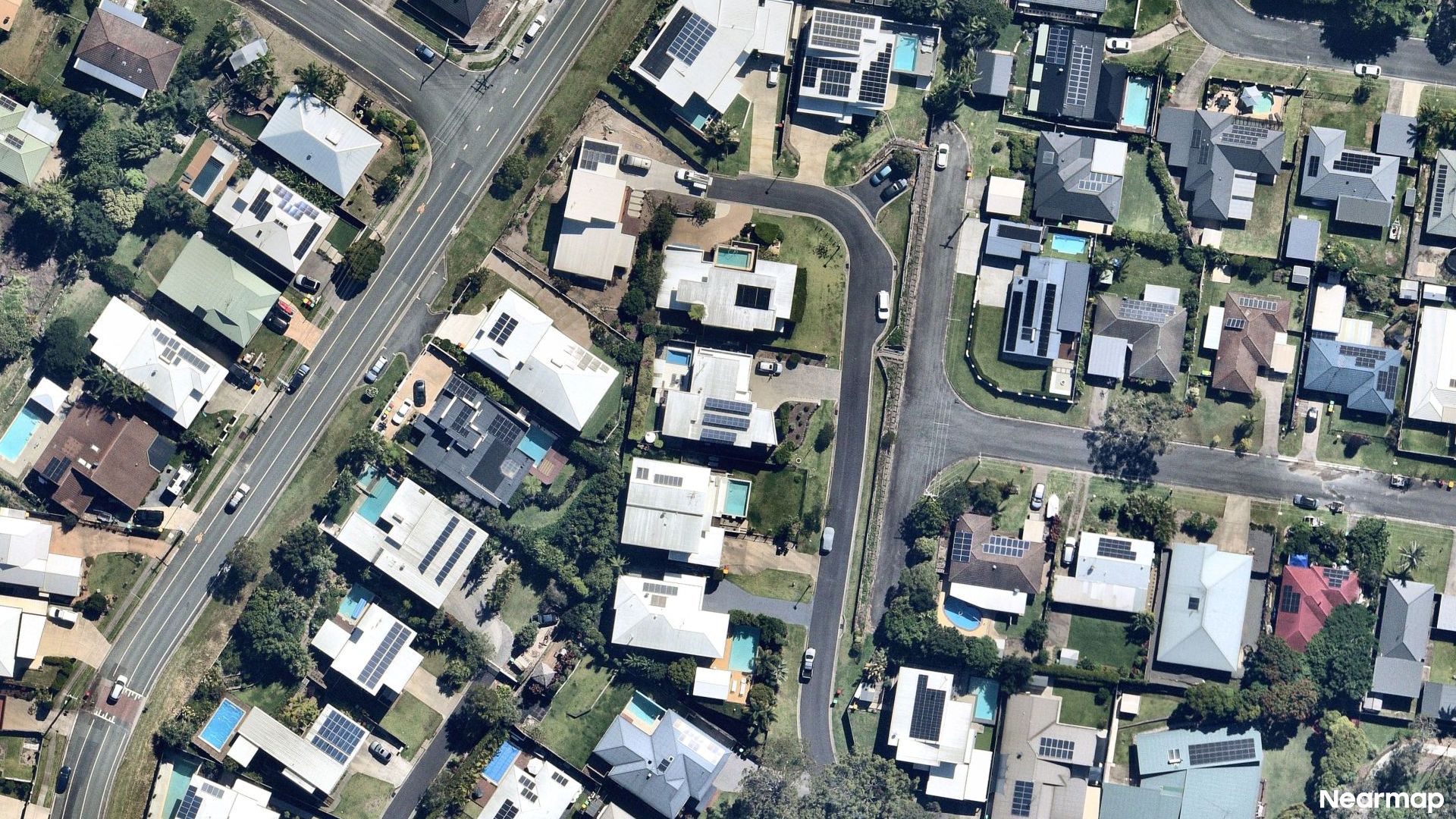 Vertical aerial view
