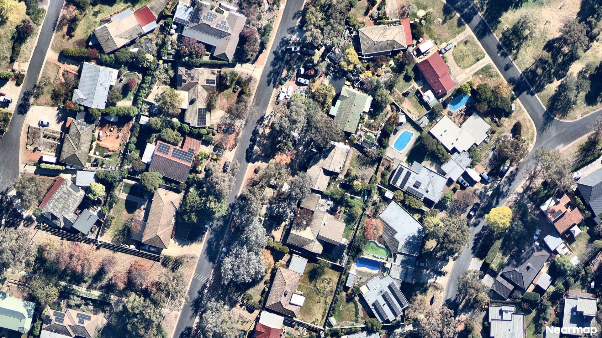 Vertical aerial view