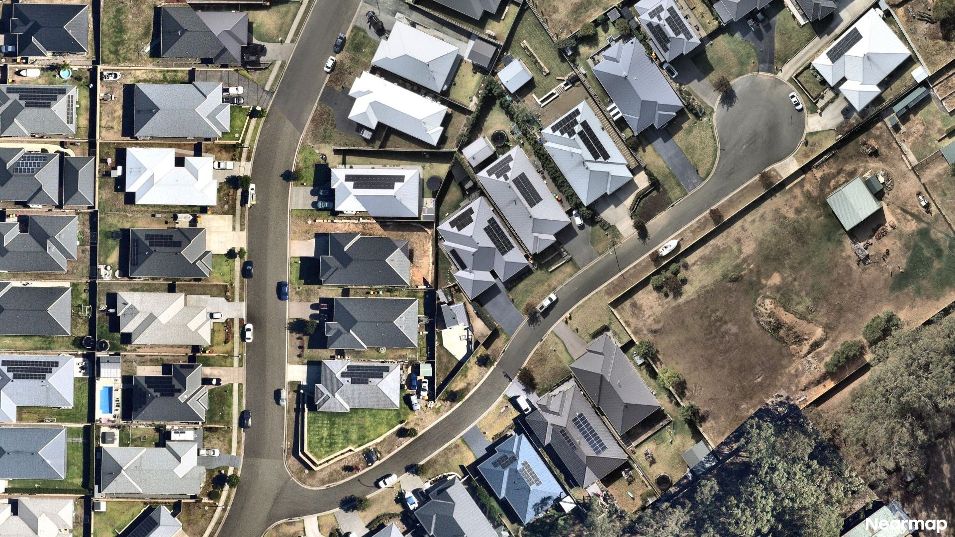 Vertical aerial view